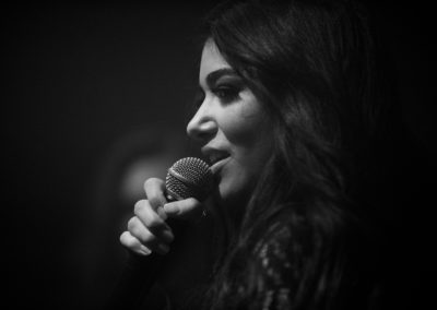 Ambre Vourvahis (vocals) from Xandria during the Wonders still awaiting album release show 2023 at Backstage, Munich.
